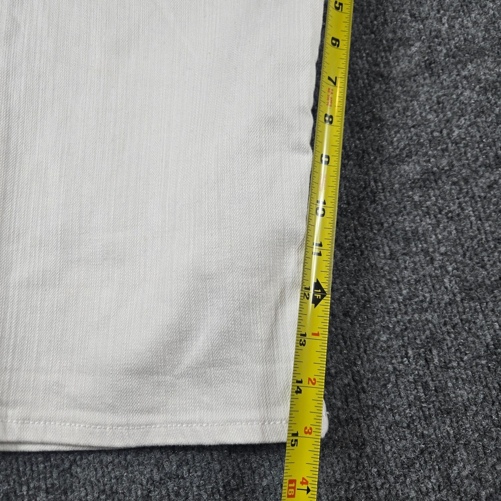 Kut from the Kloth Bermuda Shorts Womens 8 White Denim Mid Rise - Picture 11 of 14